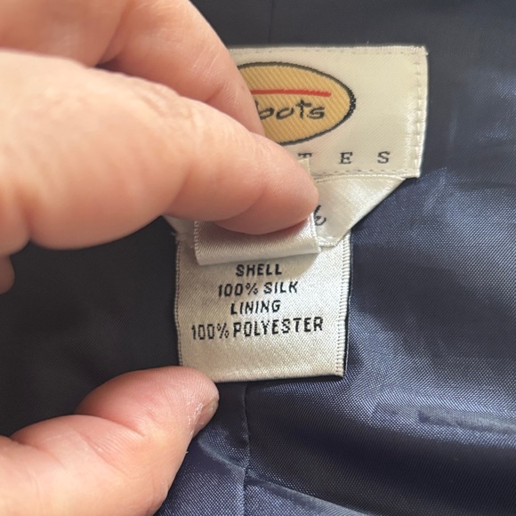 Talbots 6P Skirt 100% Silk A Line Full Nautical Chain Print Red White Blue - Picture 5 of 7